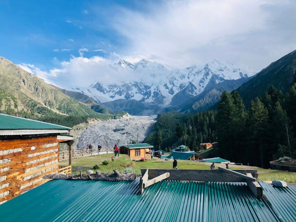 Fairy Meadows with Nanga Parbat in view