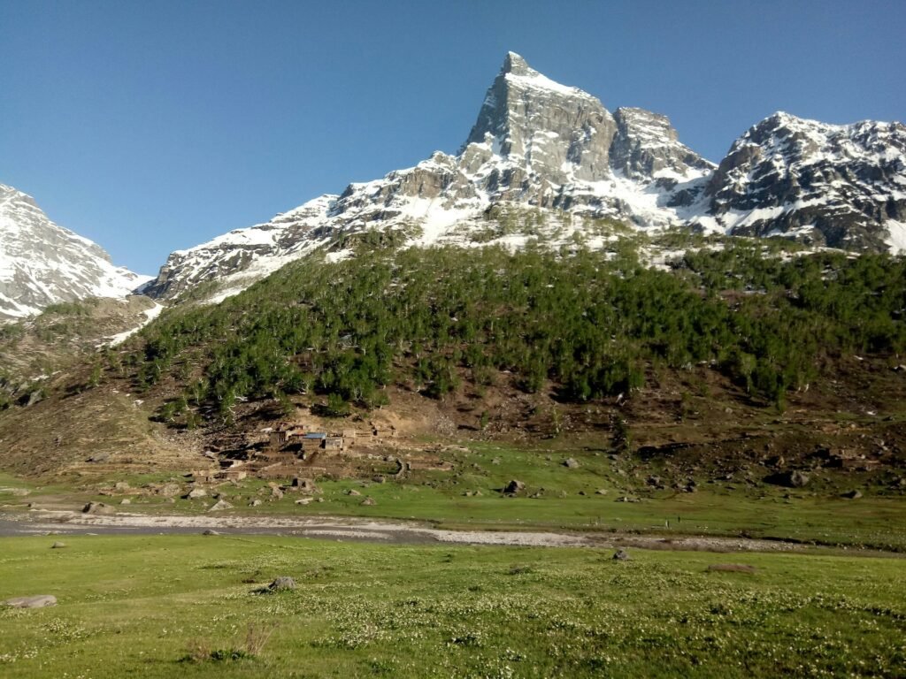 Snow capped peaks in Neelum Valley